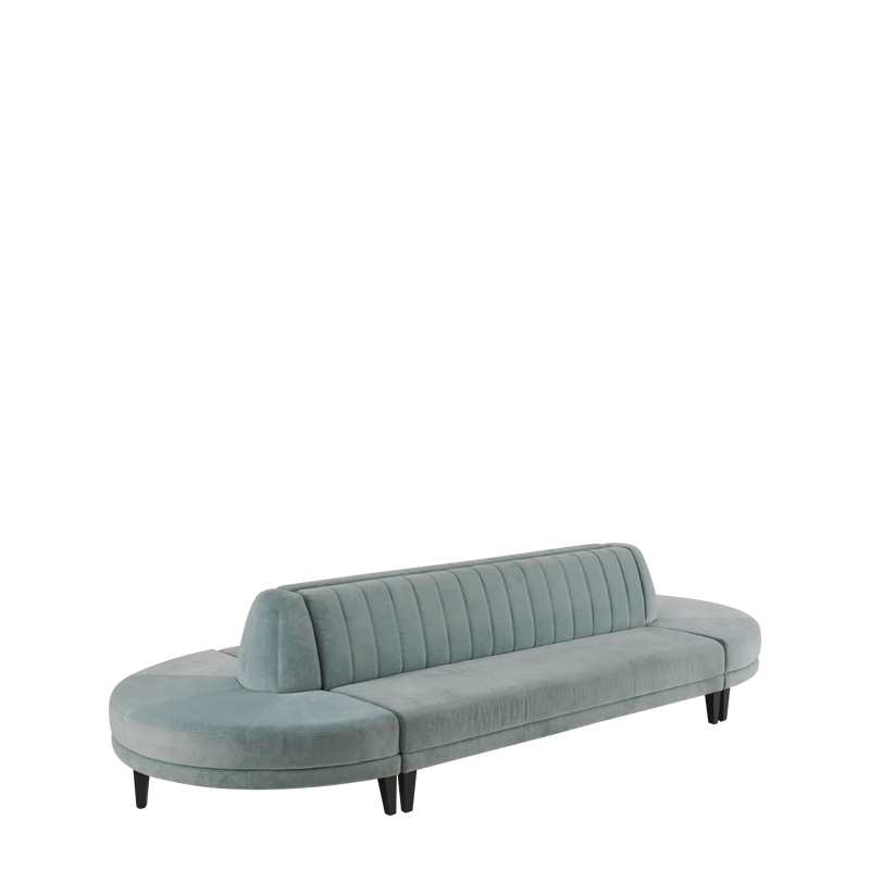 Infinito H Bullnose Sofa in Seafoam Green