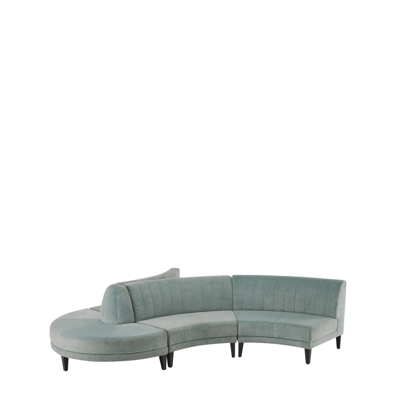 Infinito H Bullnose Sofa in Seafoam Green