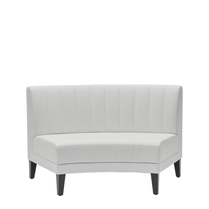 Infinito F Curved Sofa in White