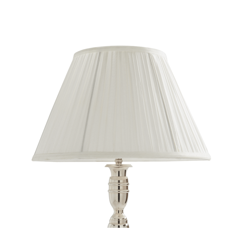 Pleated Lamp Shade in White 14"