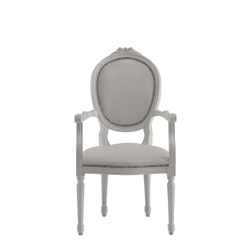 Baby Doll Round Armchair in White