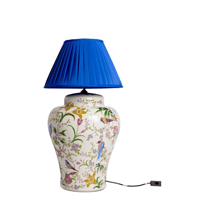 Bird Lamp in Blue