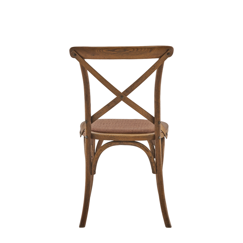 Coco Chair in Natural Wood with Cane Work Seat Pad