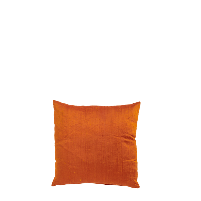Orange Silk Cushion