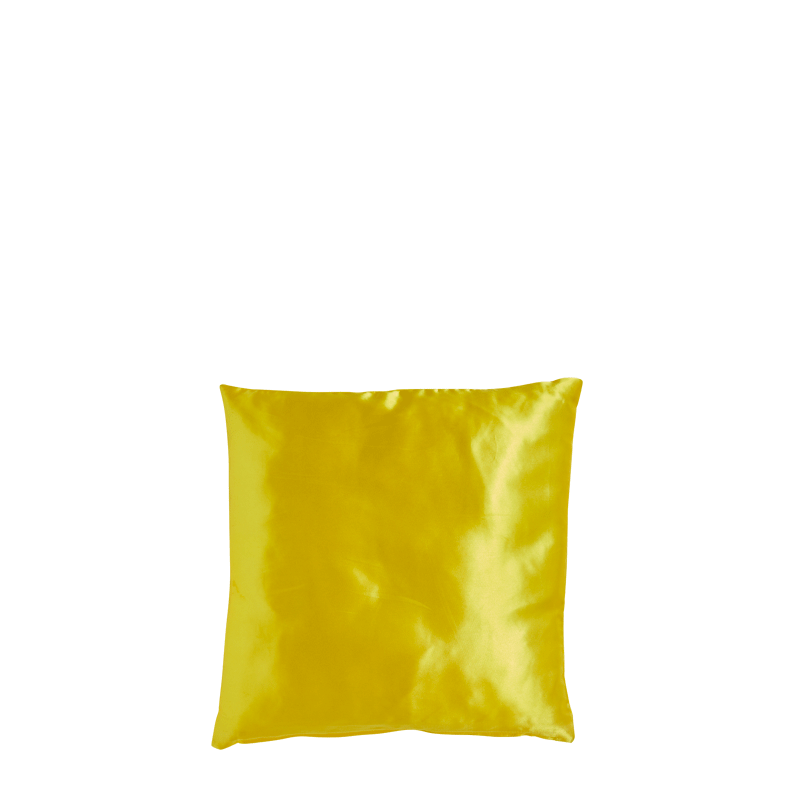 Yellow Satin Cushion