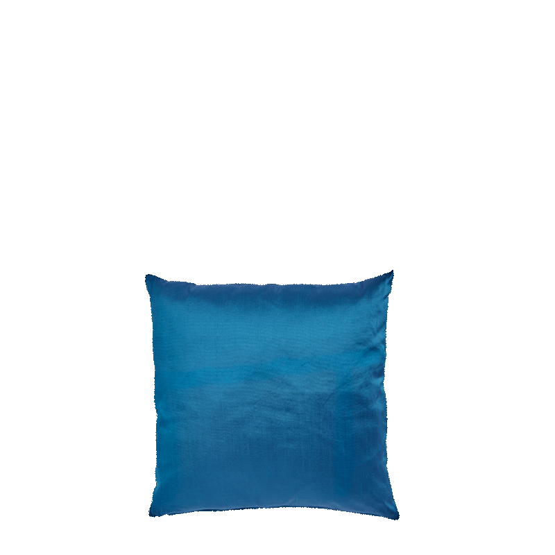 Ocean Blue Satin Cushion
