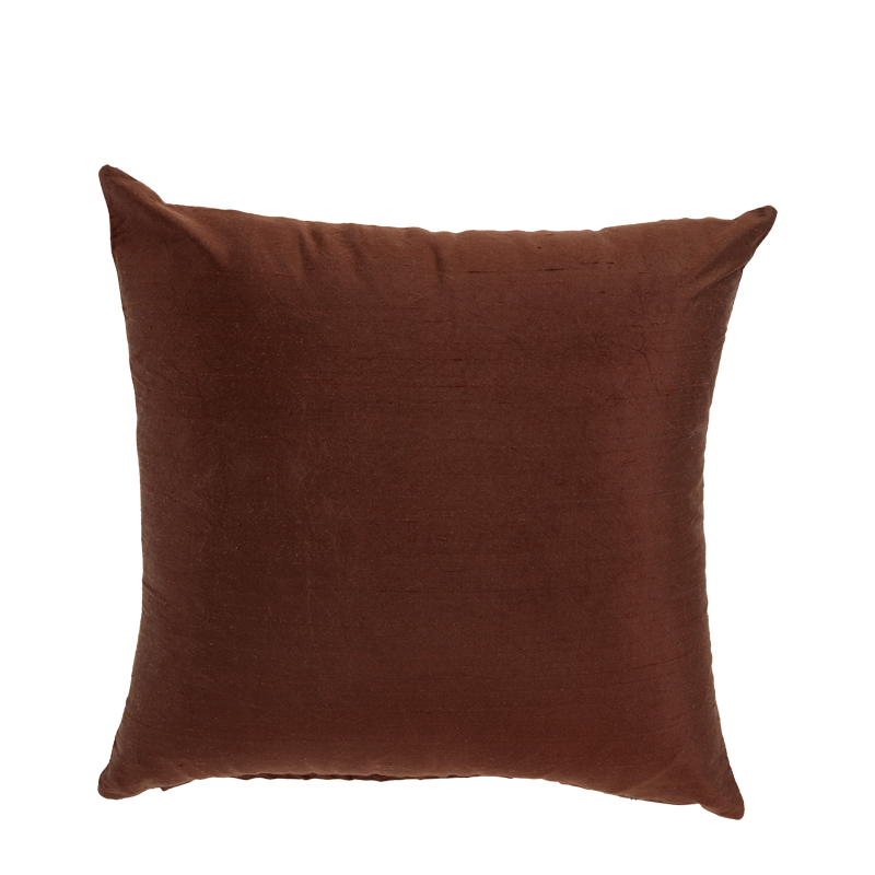 Brown Silk Cushion