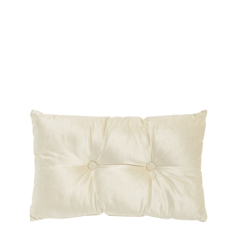White Velvet Cushion with Buttons Hire Options Greathire London