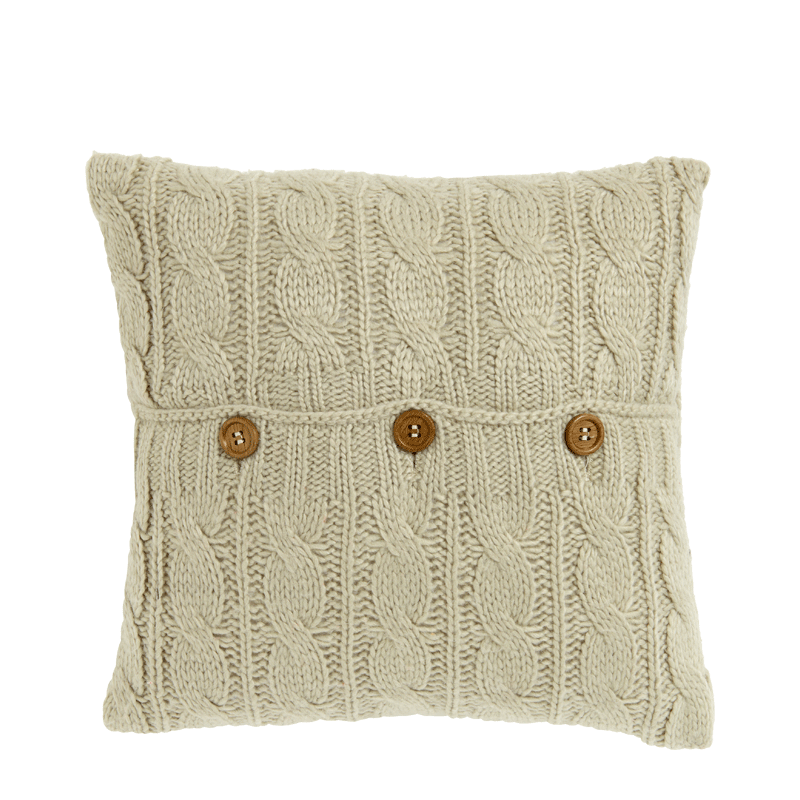 Ivory Knit Cushion