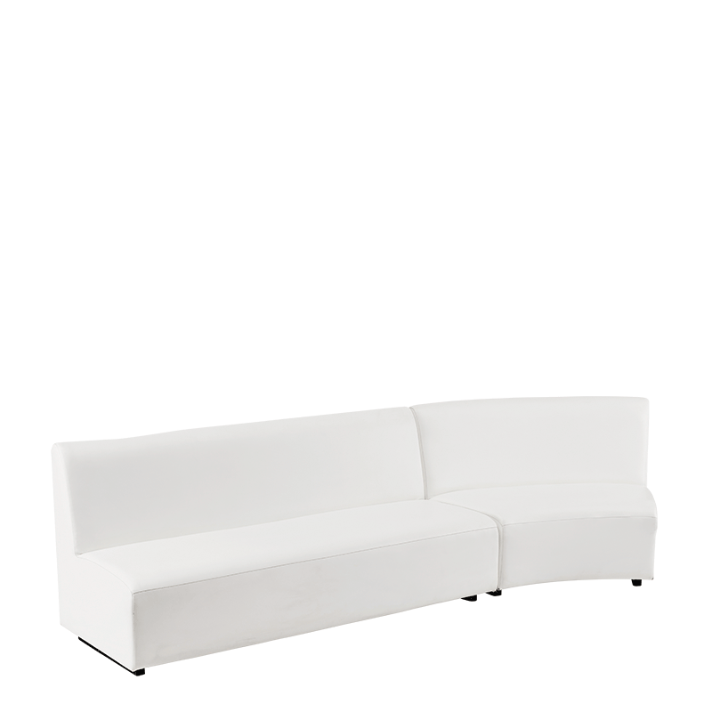 Endless Curve Sofa in White 4,72ft