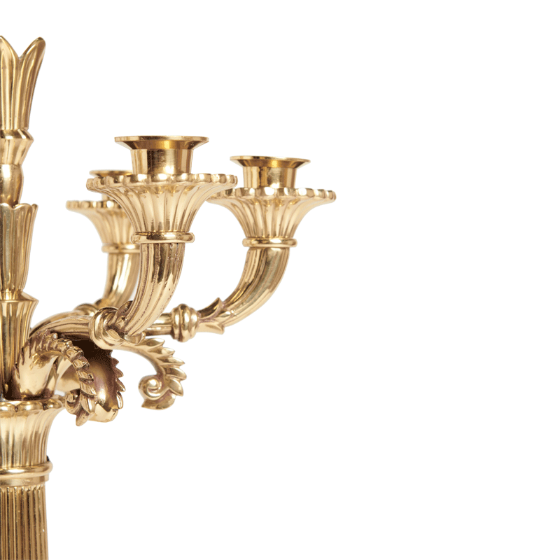 Luminaire 7 Arms Candelabra in Gold
