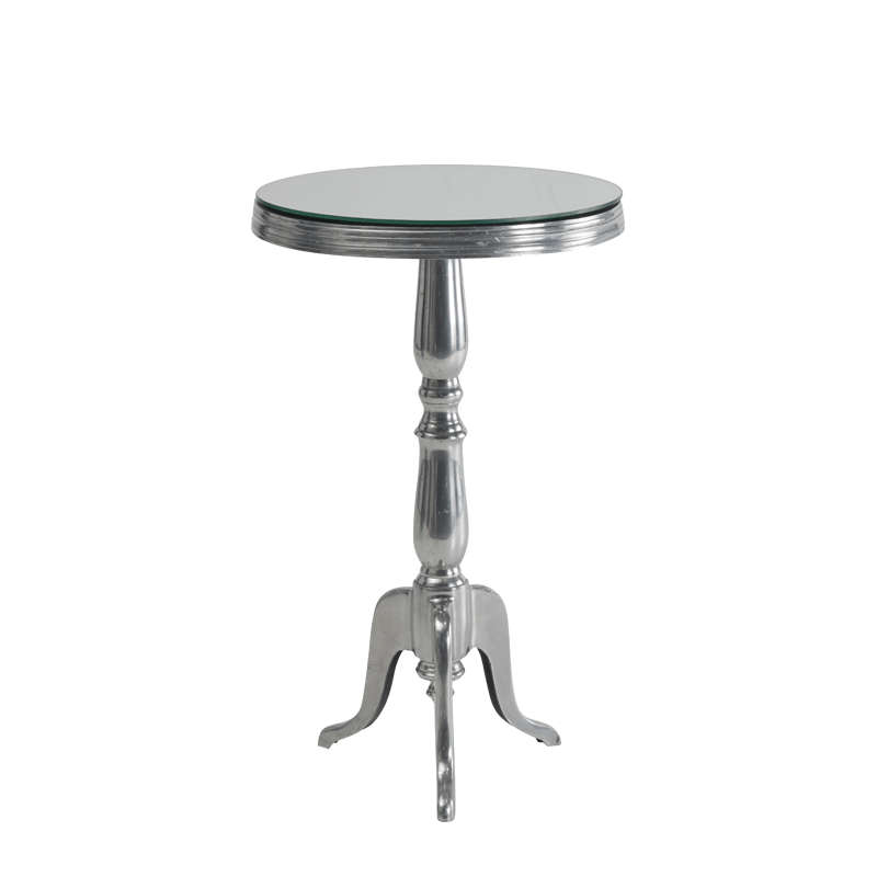 Milano Poseur Table with Mirror Top
