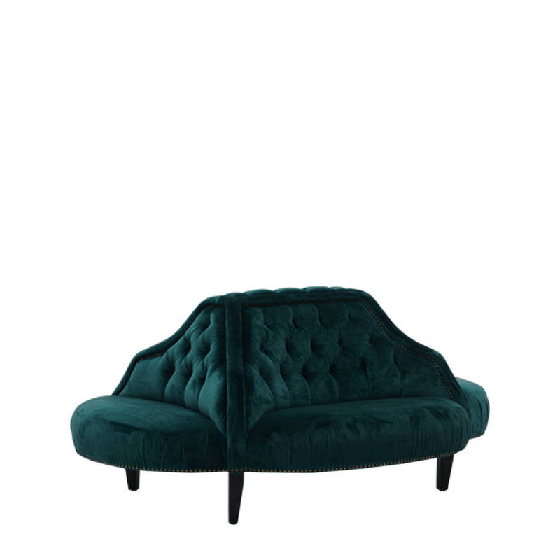 Suzanna Sofa in Emerald Green Velvet