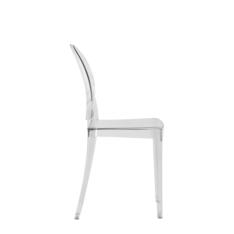 Victoria Ghost Chair in Clear Hire Options Greathire London