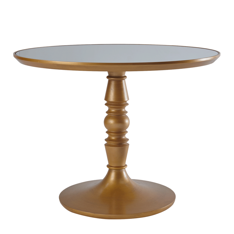 Baroque Café Table in Gold