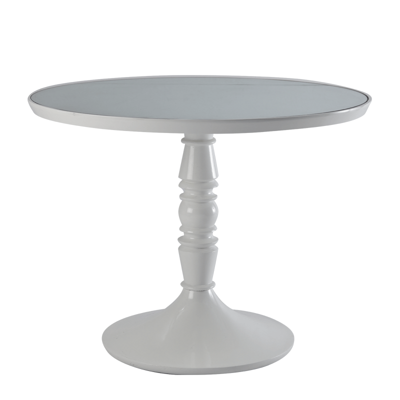 Baroque Café Table in White