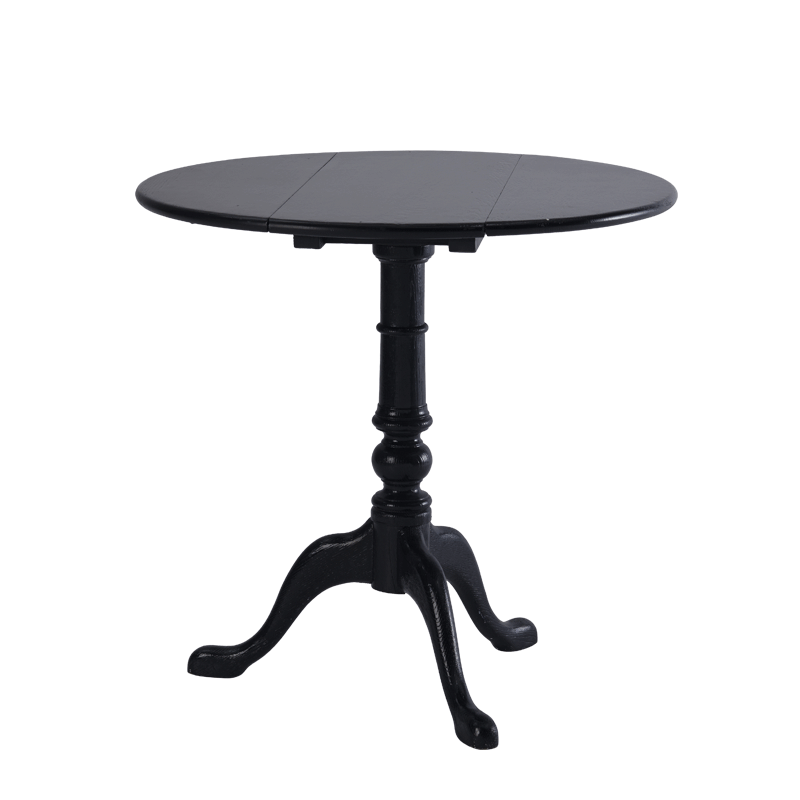 Round Bistro Café Table in Black