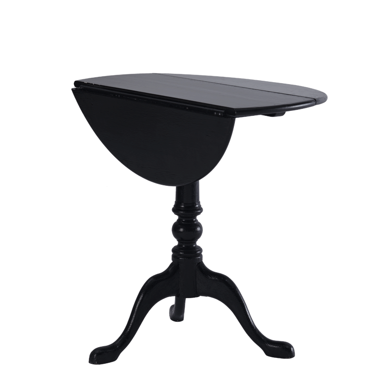 Round Bistro Café Table in Black