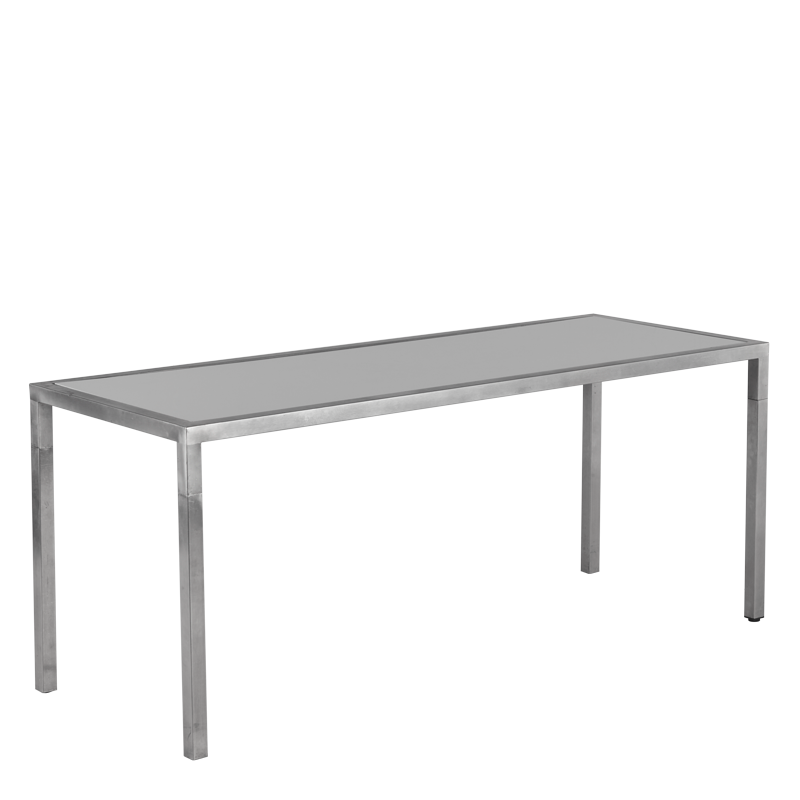 Unico Rectangular Dining Table Steel Frame White Top Hire Options