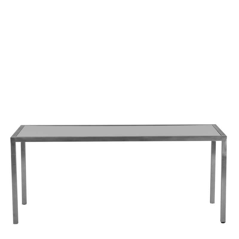 Unico Rectangular Dining Table - Steel Frame - White Top
