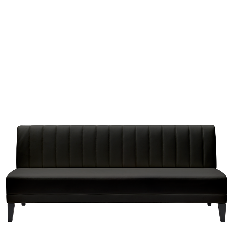 Infinito A Straight Sofa in Black
