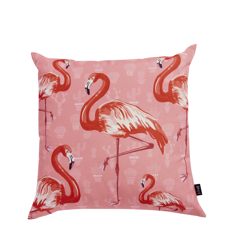 Pink Flamingos Cushion