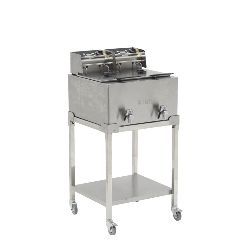 Electric double deep fat fryer