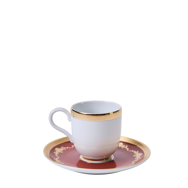 Imperial Red Espresso Cup and Saucer 11 cl