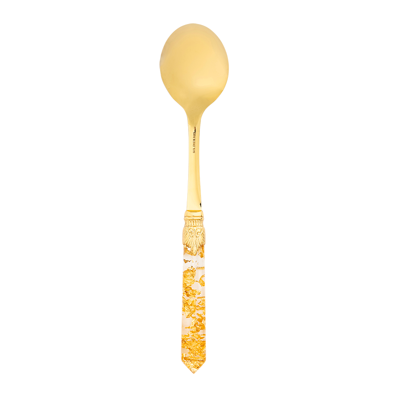 Gold confetti serving spoon