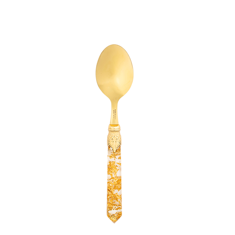 Gold confetti dessert spoon