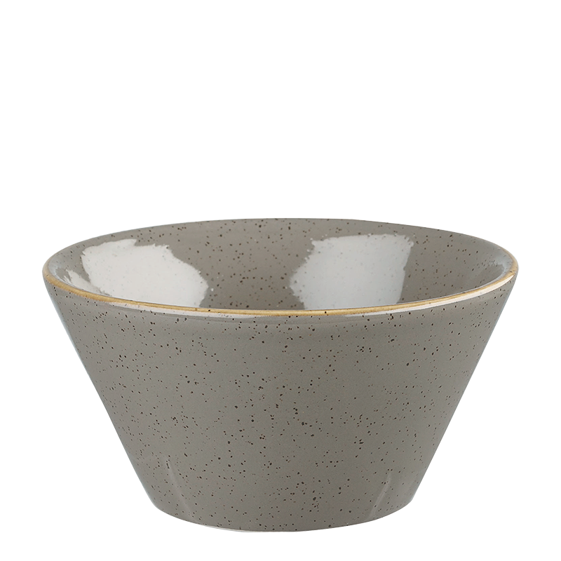 The gusto bowl in peppercorn grey