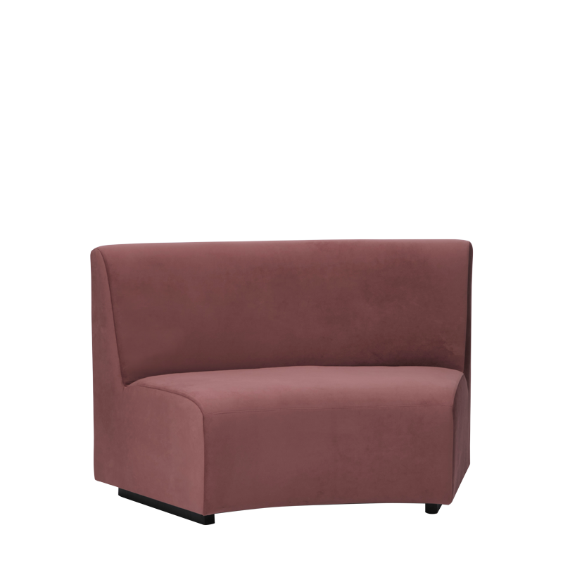 Endless Curve Sofa in Marsala 4.72 ft