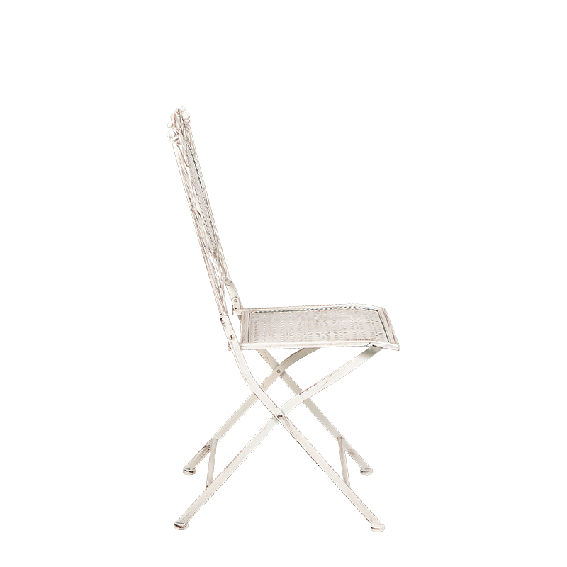 Chantilly white wrought iron chair