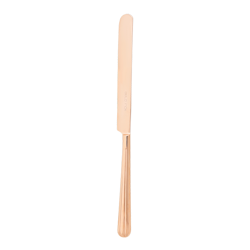 The Aurora Rose Gold table knife