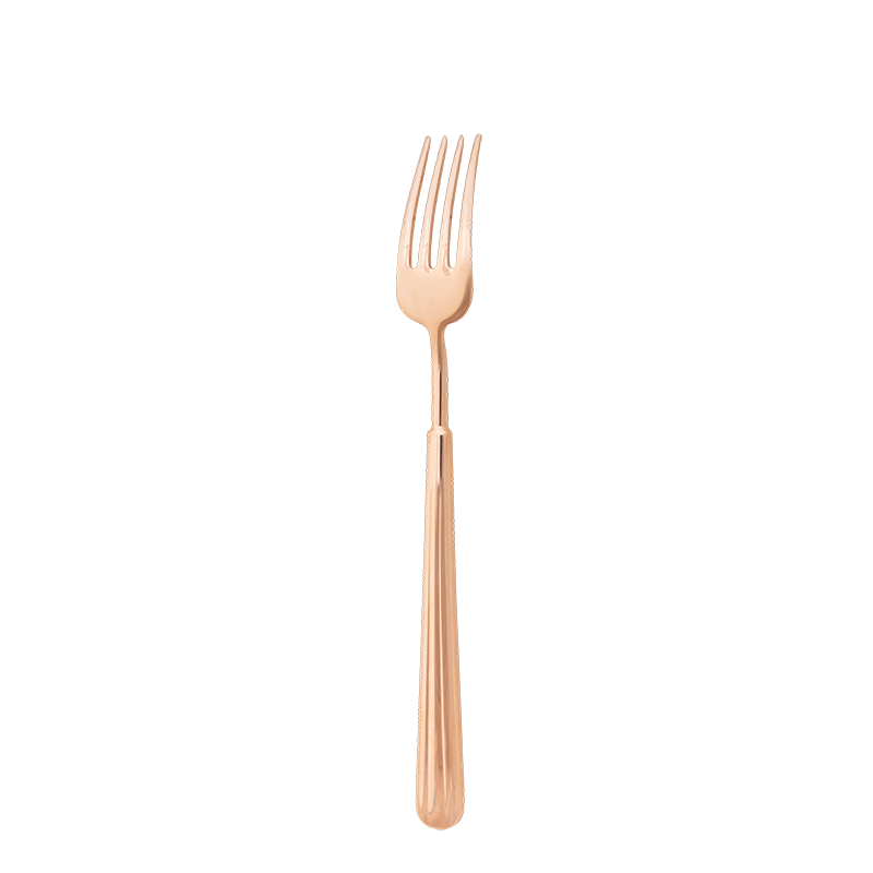 The Aurora Rose Gold table fork