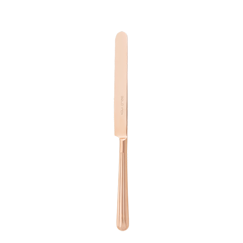 The Aurora Rose Gold dessert knife