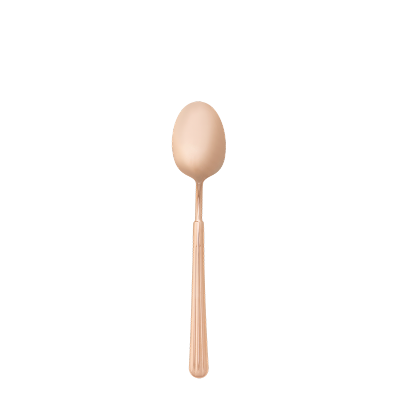 The Aurora Rose Gold dessert spoon