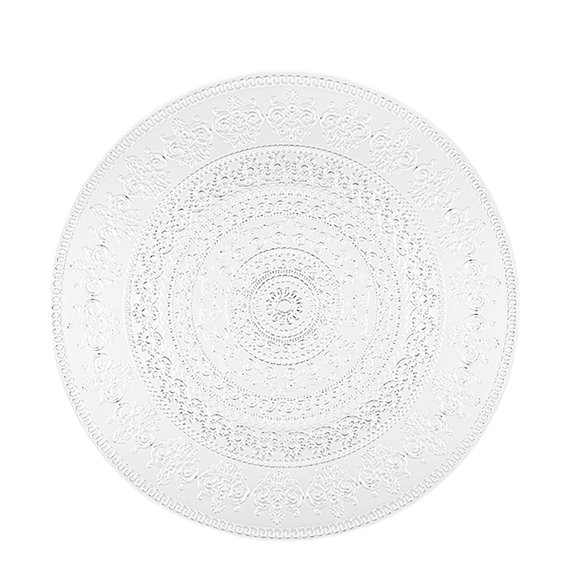 Eliza Clear Glass Plate Hire Options Greathire London