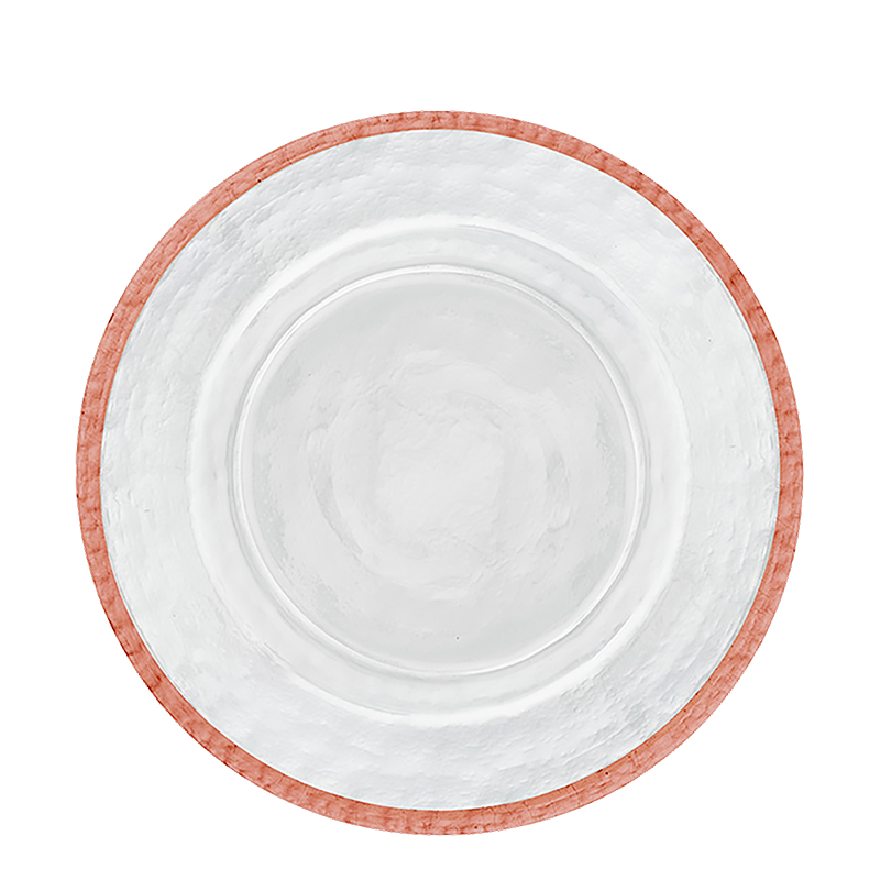 Tessa Rose Gold  Glass Plate