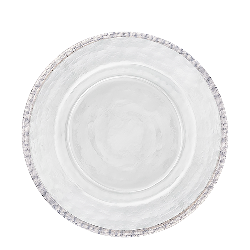 Tessa Silver Glass Plate