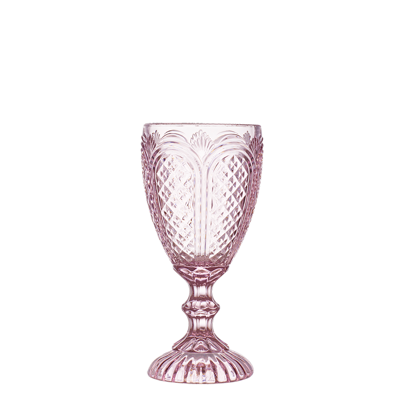 Tisha Pink Water Glass