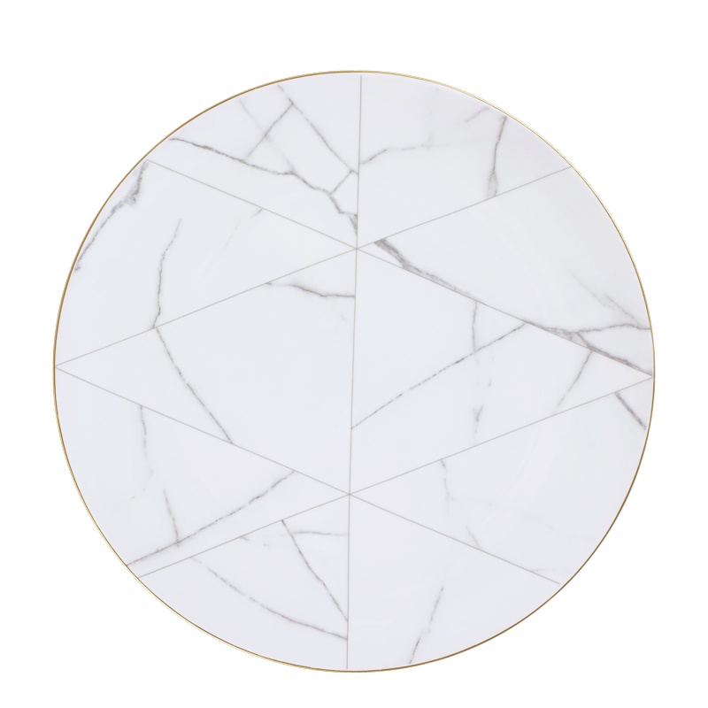Valentine 12" Marble Dinner Plate Hire Options Greathire London