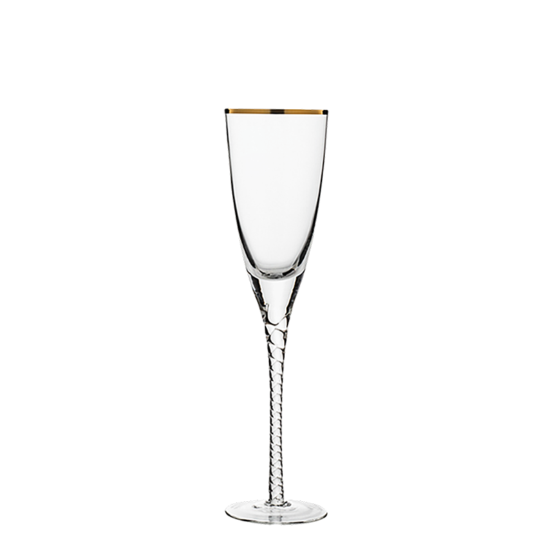 Cara Gold Champagne Flute