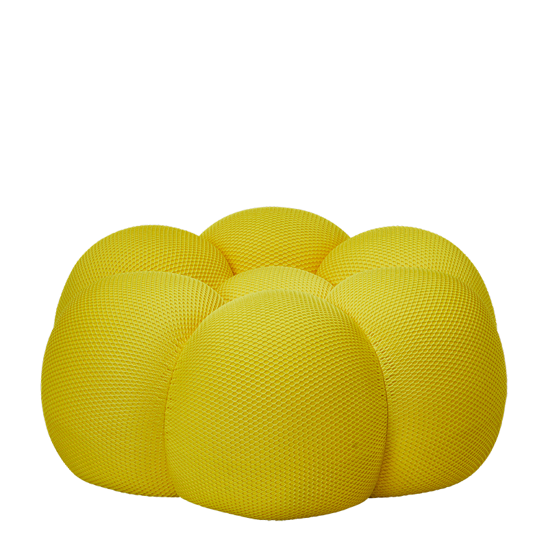 Bubble Ottoman in Yellow