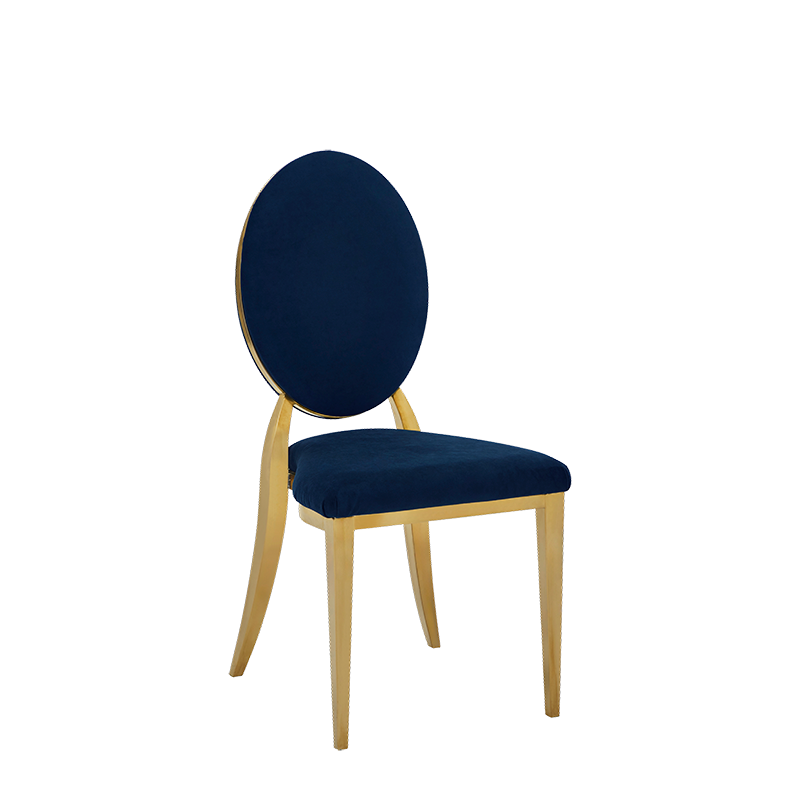 Divine Chair with Blue Seat and Back Pad