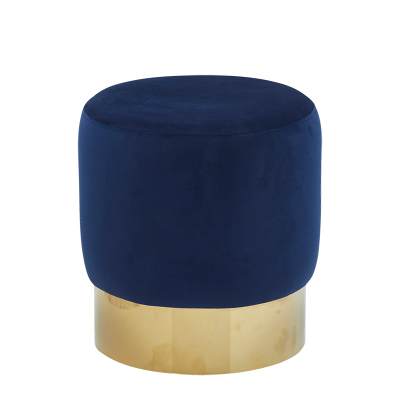 The Pinewood Ottoman in Blue