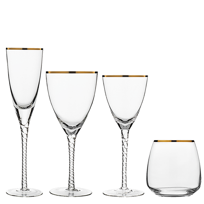 Cara Gold Glass