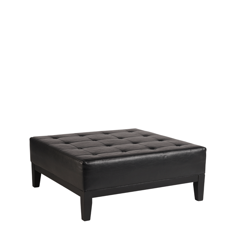 Button Ottoman L 40" x W 40" x H 16"