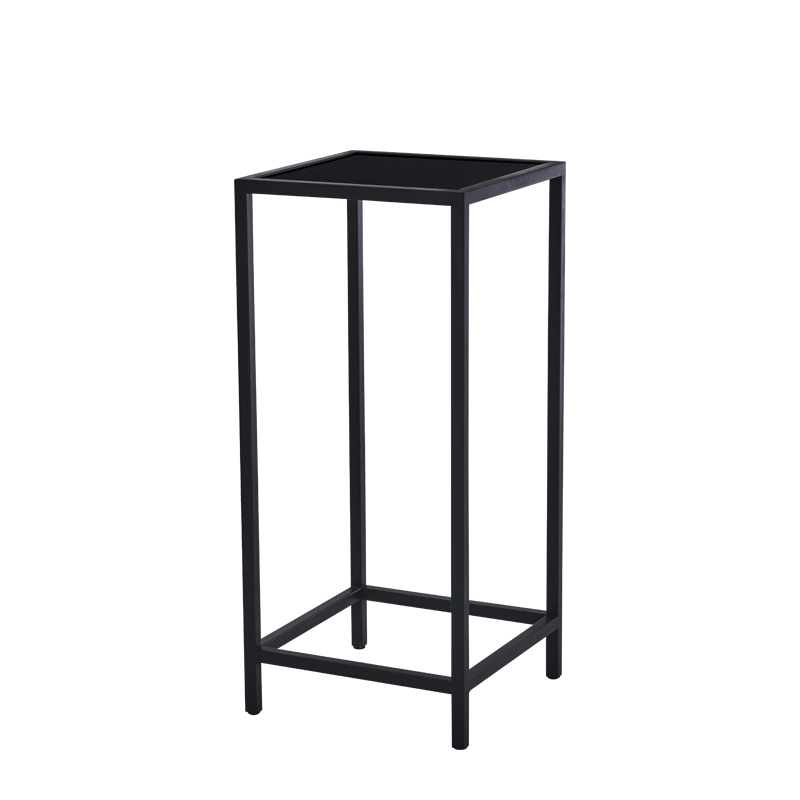 Unico Square Poseur Table with Black Frame