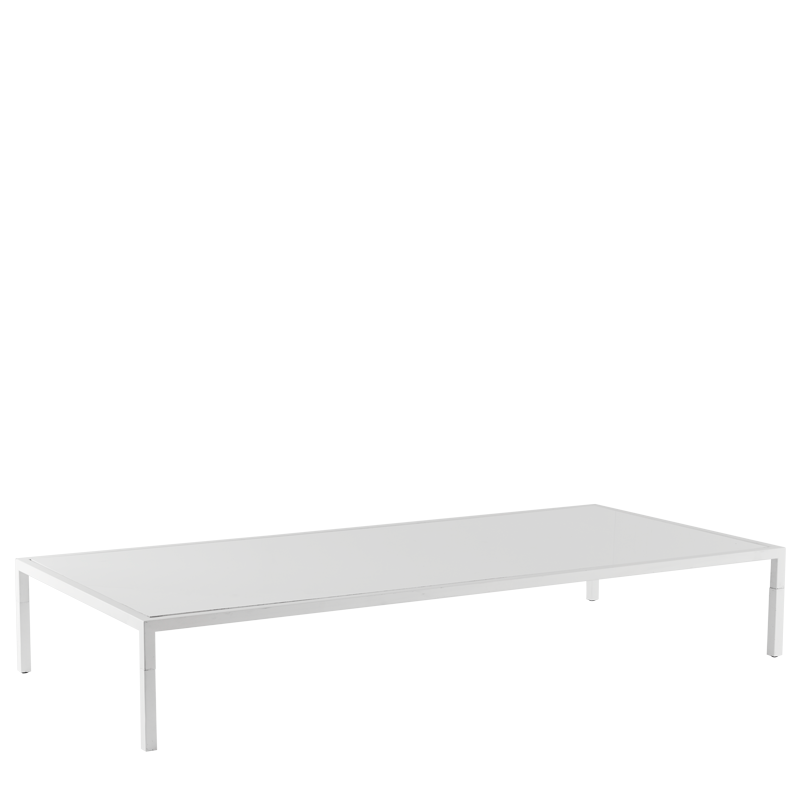 Unico 8"x4" Coffee Table with White Frame